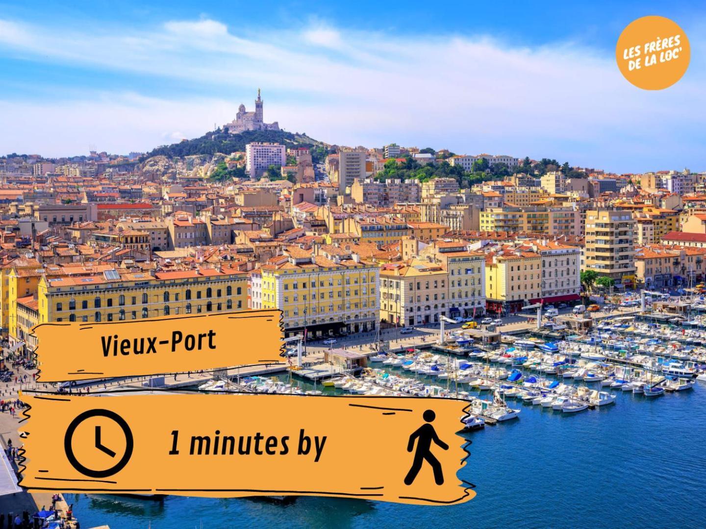 La Merveille Du Port - Spacieux & Lumineux - Les Freres De La Loc' Marsiglia Esterno foto